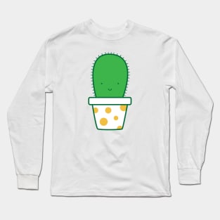 Cute Polka Dot Cactus Long Sleeve T-Shirt